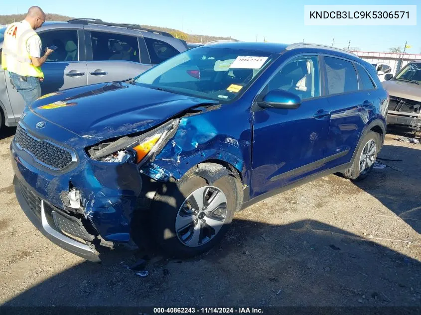 2019 Kia Niro Lx VIN: KNDCB3LC9K5306571 Lot: 40862243