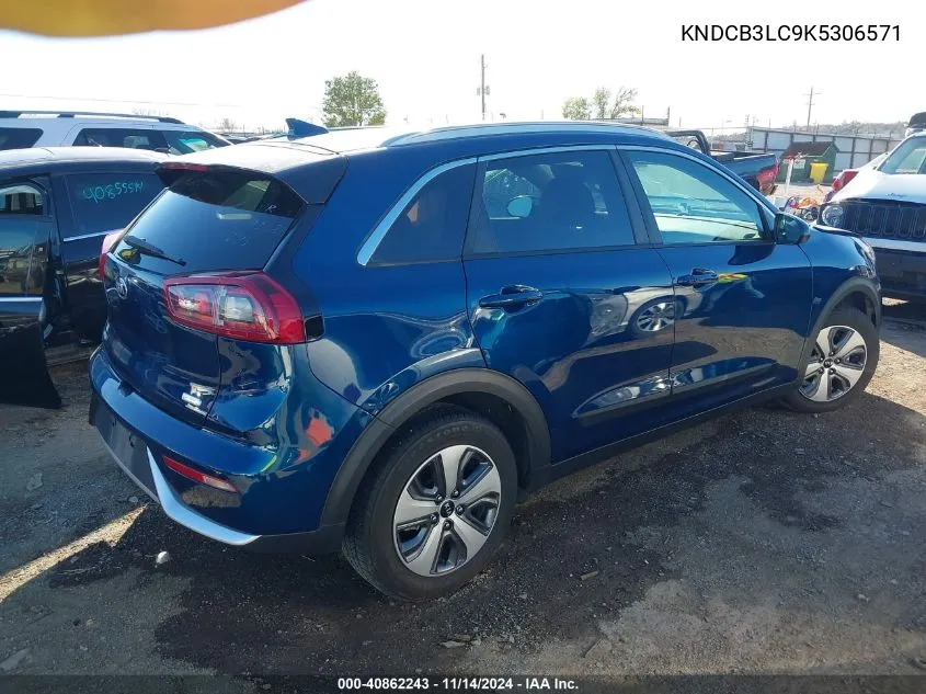 2019 Kia Niro Lx VIN: KNDCB3LC9K5306571 Lot: 40862243