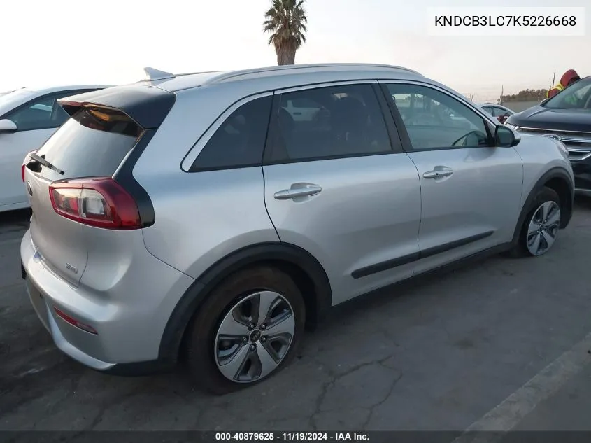 2019 Kia Niro Lx VIN: KNDCB3LC7K5226668 Lot: 40879625