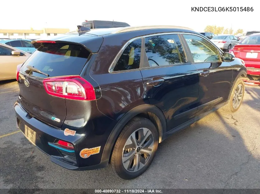 2019 Kia Niro Ev Ex Premium VIN: KNDCE3LG6K5015486 Lot: 40890732