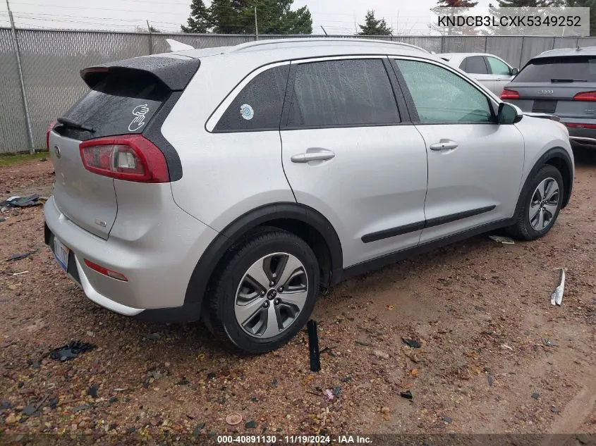 2019 Kia Niro Lx VIN: KNDCB3LCXK5349252 Lot: 40891130