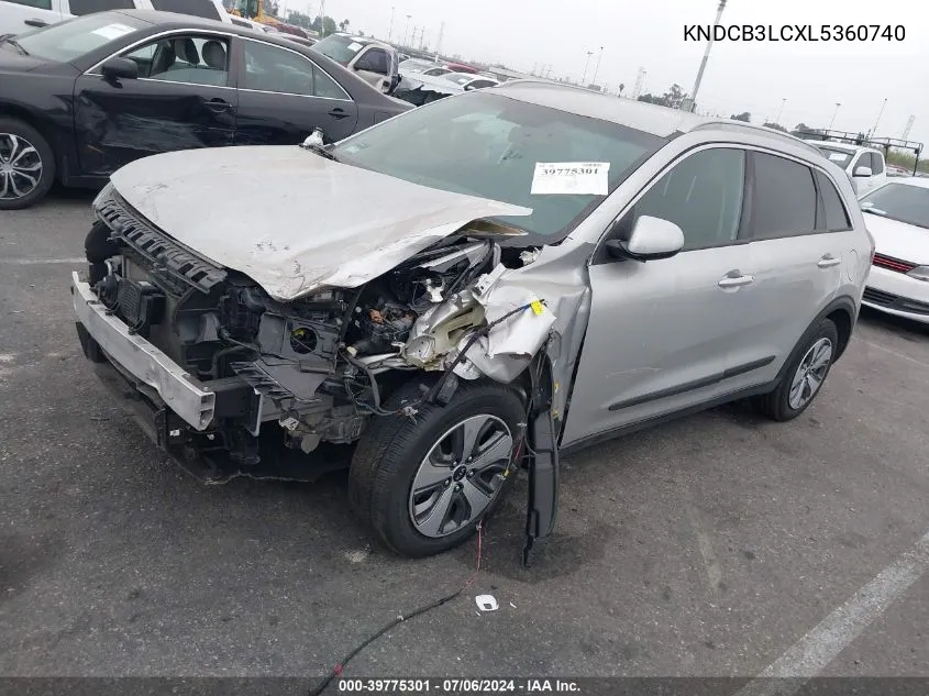 2020 Kia Niro Lx VIN: KNDCB3LCXL5360740 Lot: 39775301