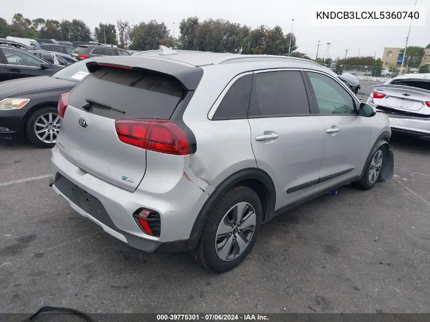 2020 Kia Niro Lx VIN: KNDCB3LCXL5360740 Lot: 39775301