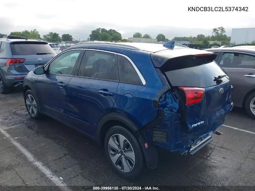 2020 Kia Niro Lx VIN: KNDCB3LC2L5374342 Lot: 39956130