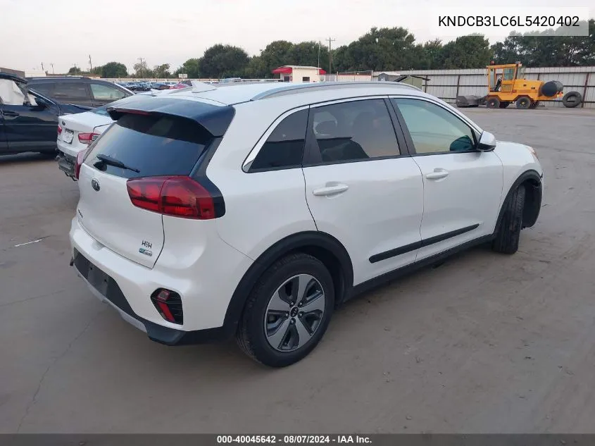 KNDCB3LC6L5420402 2020 Kia Niro Lx