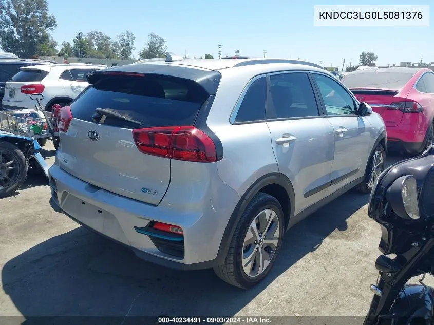 2020 Kia Niro Ev Ex VIN: KNDCC3LG0L5081376 Lot: 40234491