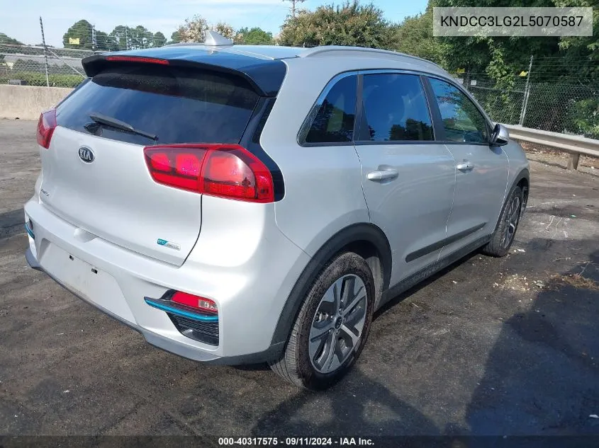 2020 Kia Niro Ev Ex VIN: KNDCC3LG2L5070587 Lot: 40317575