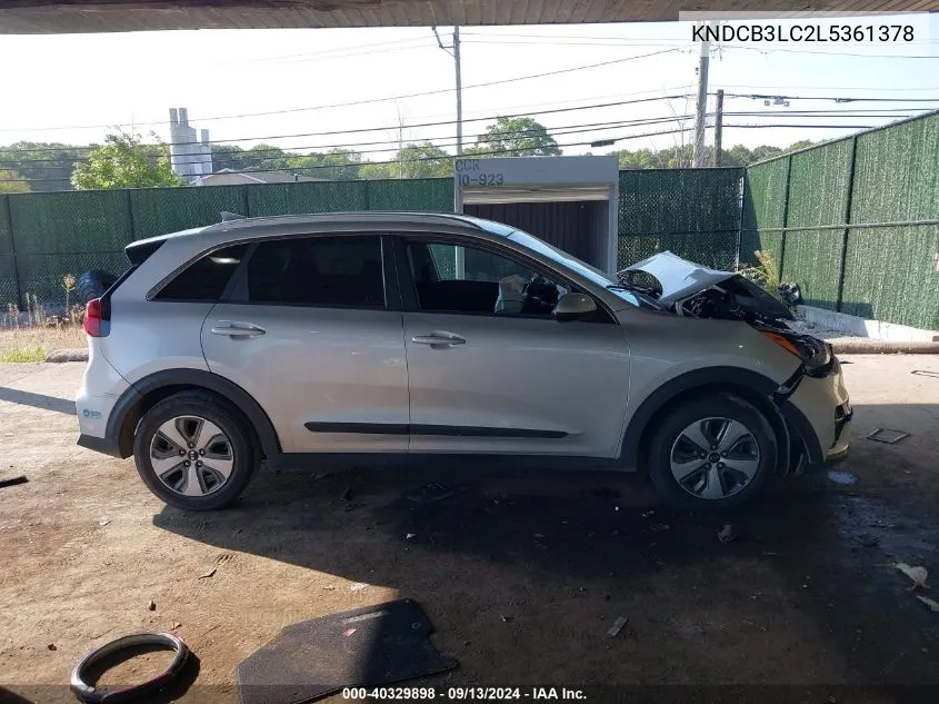 KNDCB3LC2L5361378 2020 Kia Niro Lx/Lxs