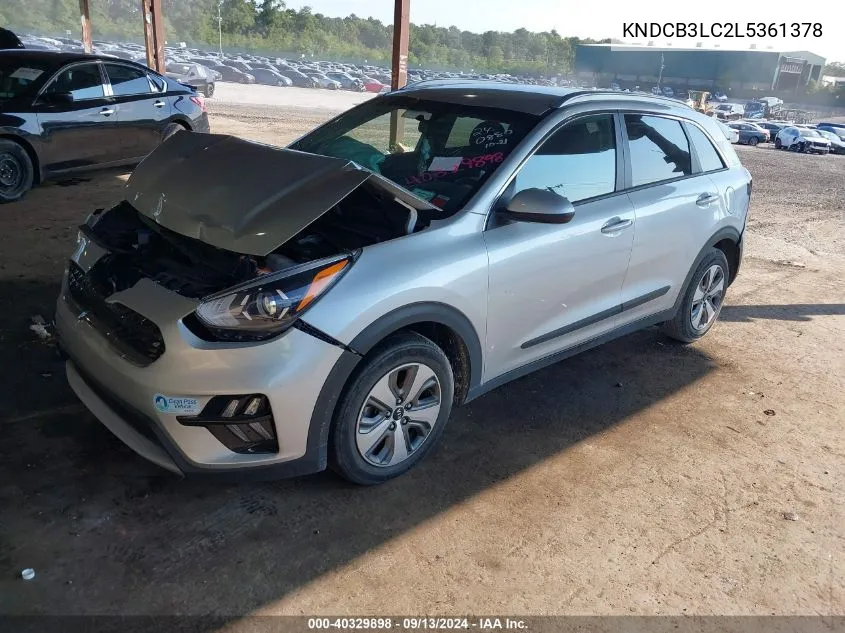 KNDCB3LC2L5361378 2020 Kia Niro Lx/Lxs