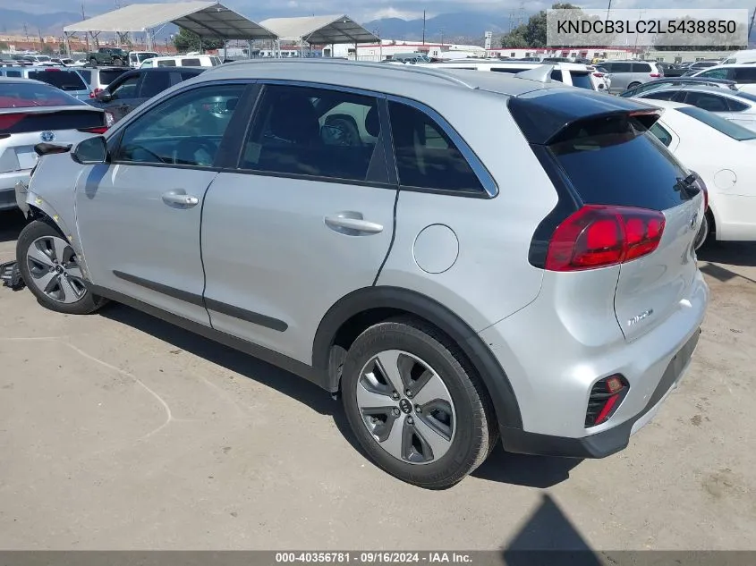 2020 Kia Niro Lx/Lxs VIN: KNDCB3LC2L5438850 Lot: 40356781