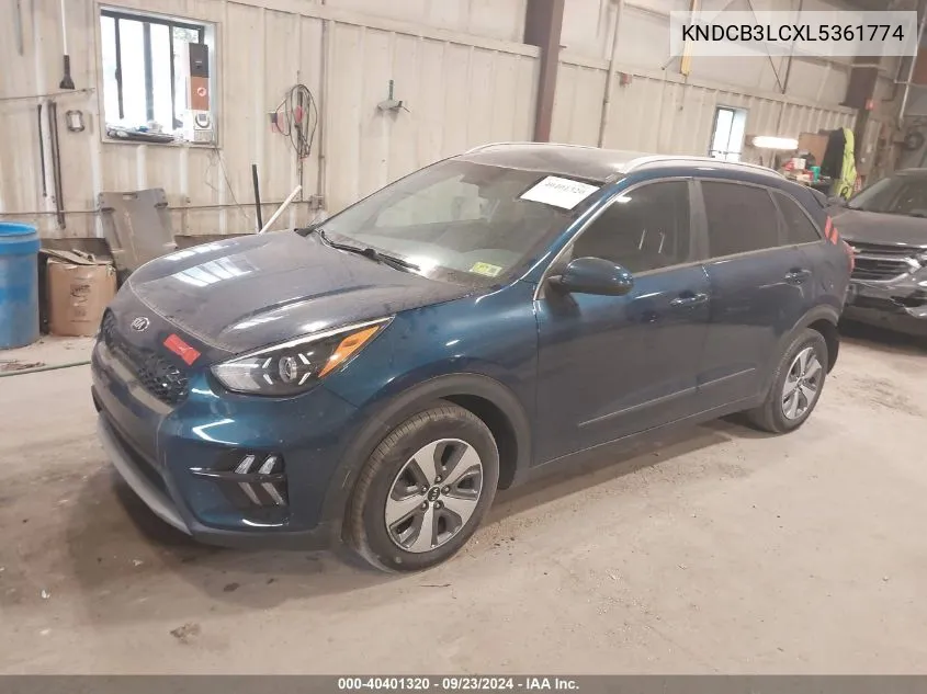 2020 Kia Niro Lx/Lxs VIN: KNDCB3LCXL5361774 Lot: 40401320