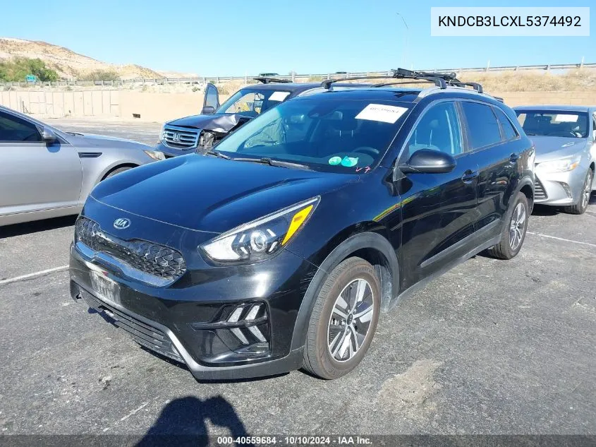 2020 Kia Niro Lxs VIN: KNDCB3LCXL5374492 Lot: 40559684