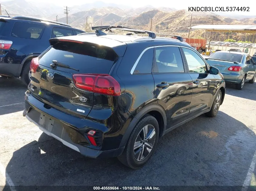 2020 Kia Niro Lxs VIN: KNDCB3LCXL5374492 Lot: 40559684