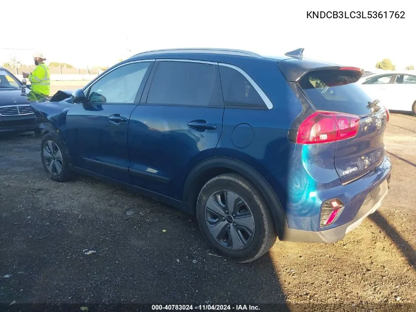 2020 Kia Niro Lx VIN: KNDCB3LC3L5361762 Lot: 40783024