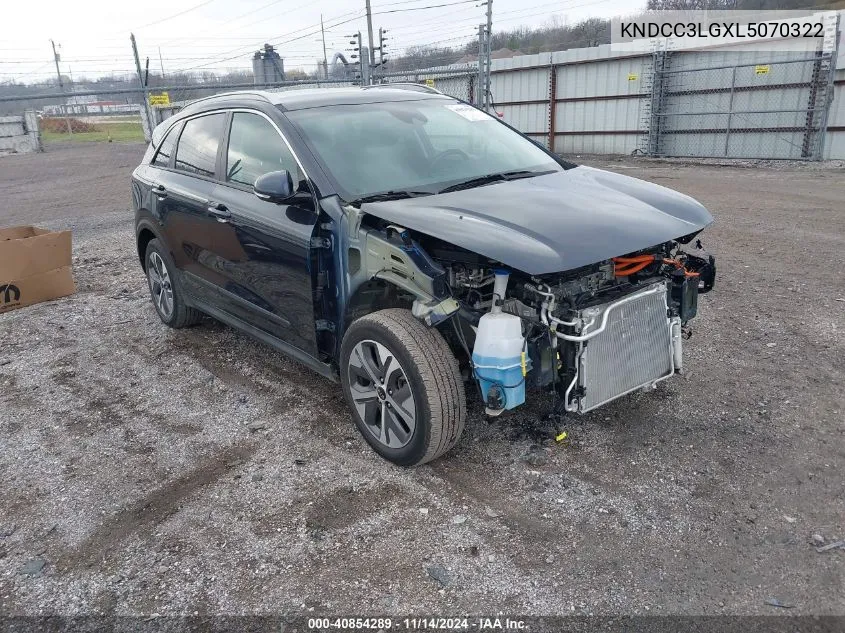 2020 Kia Niro Ev Ex VIN: KNDCC3LGXL5070322 Lot: 40854289