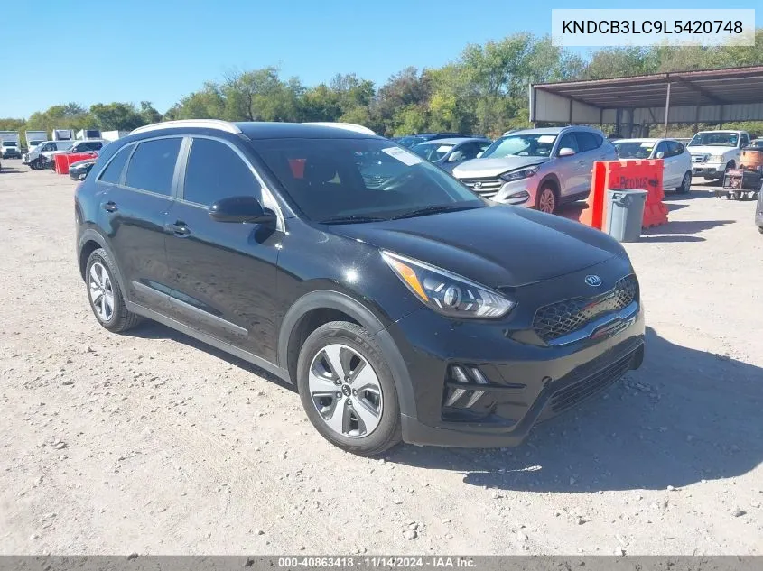 2020 Kia Niro Lx VIN: KNDCB3LC9L5420748 Lot: 40863418