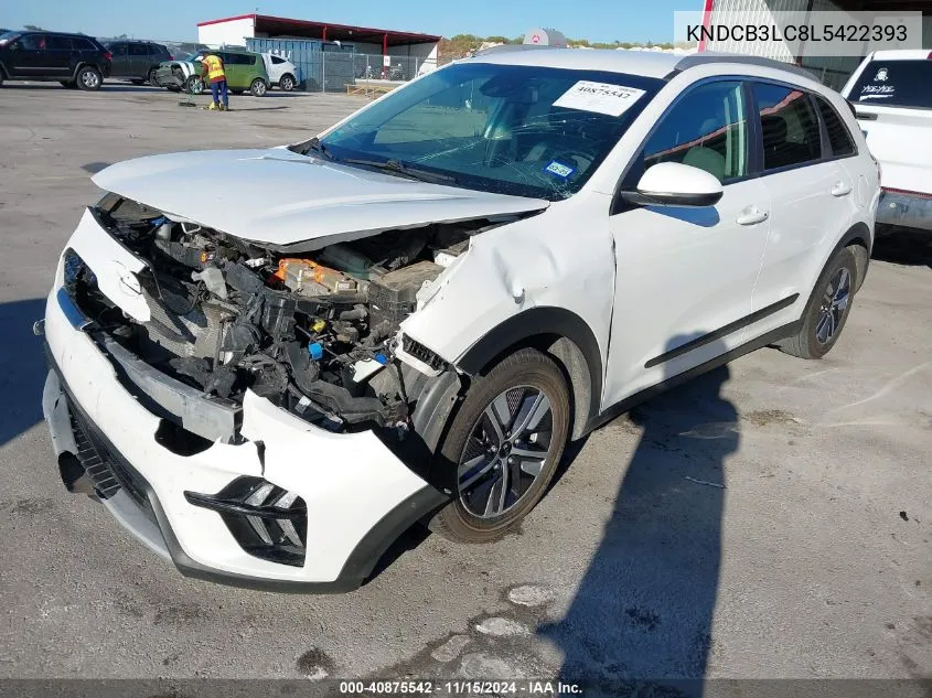 2020 Kia Niro Lxs VIN: KNDCB3LC8L5422393 Lot: 40875542