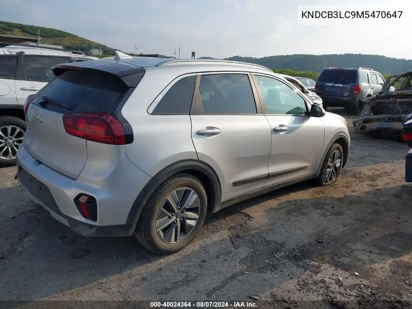 2021 Kia Niro Lxs VIN: KNDCB3LC9M5470647 Lot: 40024364