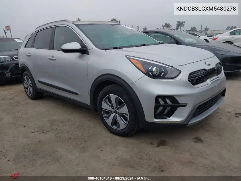 2021 Kia Niro Lx VIN: KNDCB3LCXM5480278 Lot: 40104819