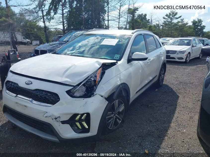 2021 Kia Niro Lxs VIN: KNDCB3LC5M5470564 Lot: 40139296