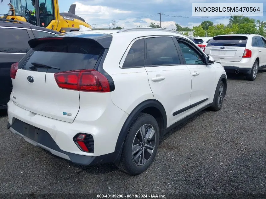 KNDCB3LC5M5470564 2021 Kia Niro Lxs