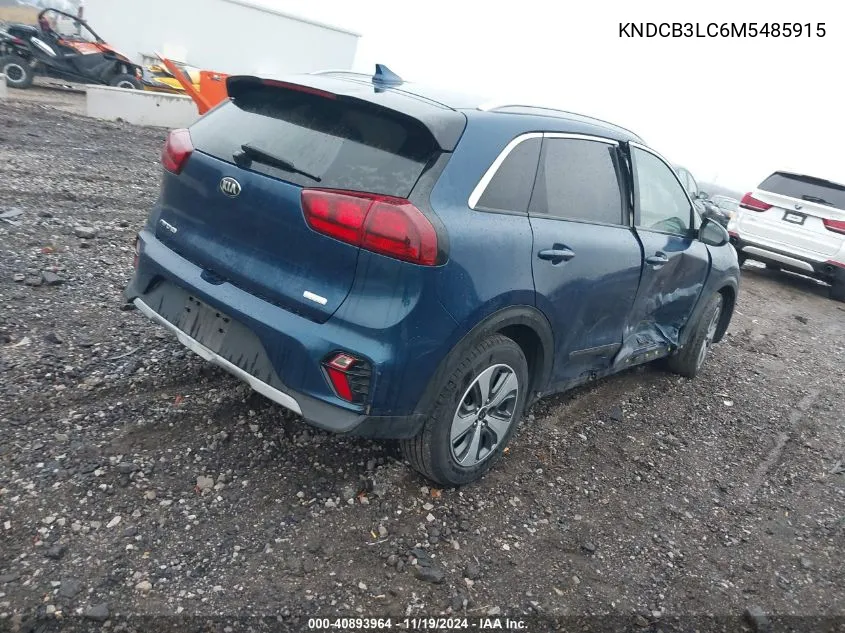 2021 Kia Niro Lx VIN: KNDCB3LC6M5485915 Lot: 40893964