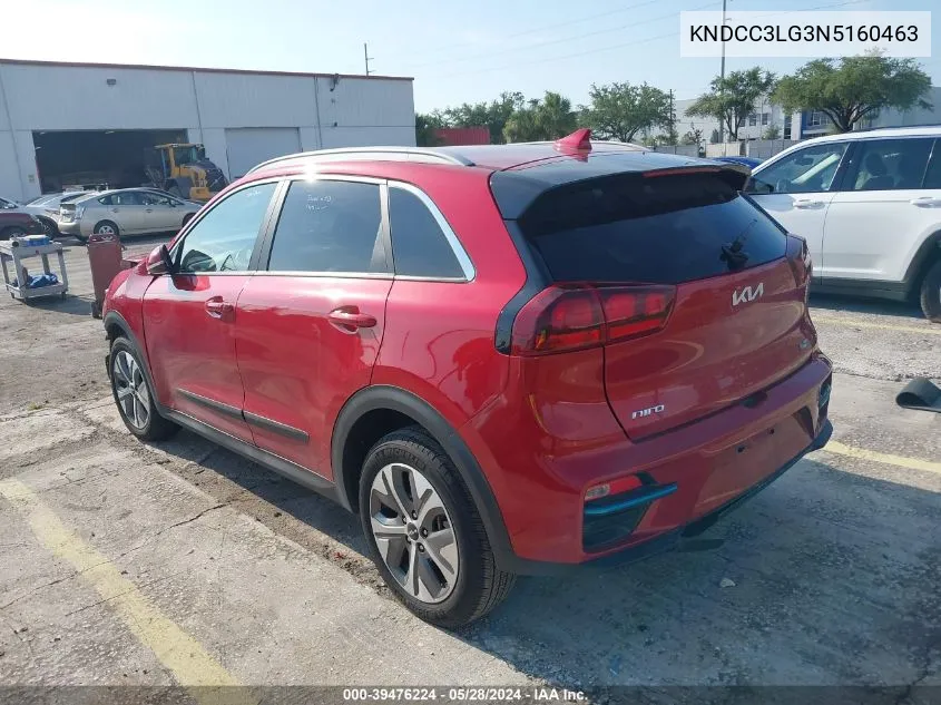 2022 Kia Niro Ev S VIN: KNDCC3LG3N5160463 Lot: 39476224