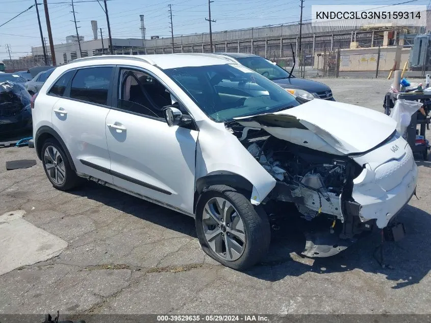 2022 Kia Niro Ev S VIN: KNDCC3LG3N5159314 Lot: 39529635