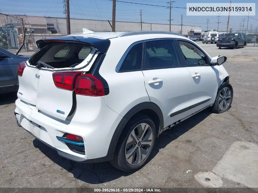 2022 Kia Niro Ev S VIN: KNDCC3LG3N5159314 Lot: 39529635