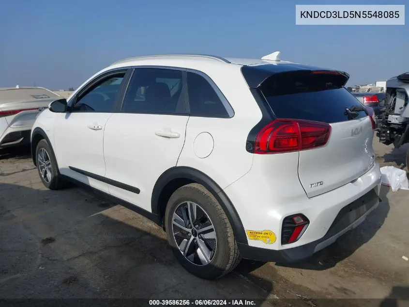 2022 Kia Niro Plug-In Hybrid Ex VIN: KNDCD3LD5N5548085 Lot: 39586256