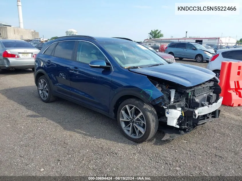 KNDCC3LC5N5522466 2022 Kia Niro Touring Se