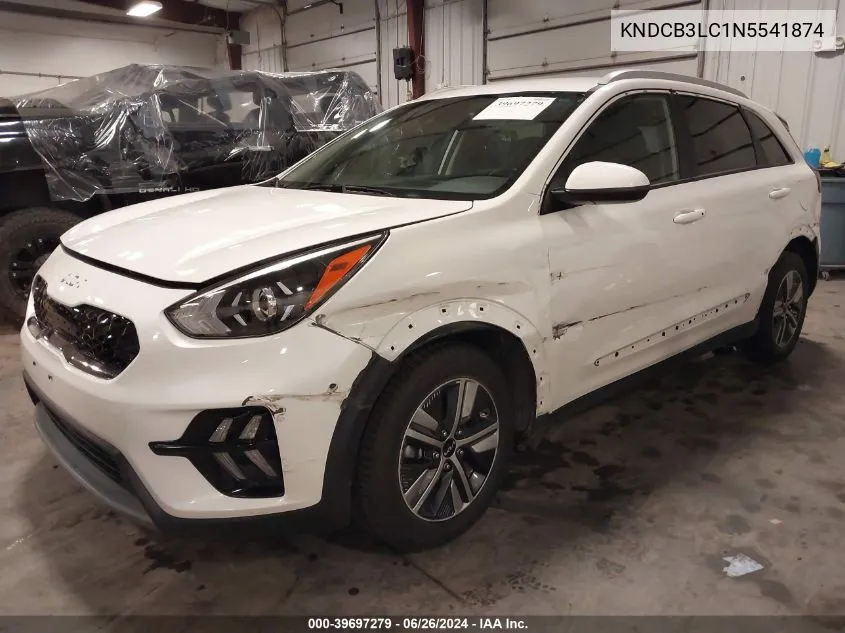 KNDCB3LC1N5541874 2022 Kia Niro Lxs