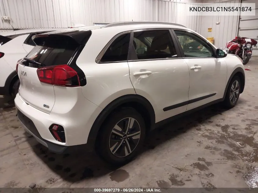 KNDCB3LC1N5541874 2022 Kia Niro Lxs