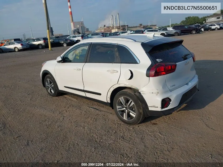 KNDCB3LC7N5500651 2022 Kia Niro Lxs