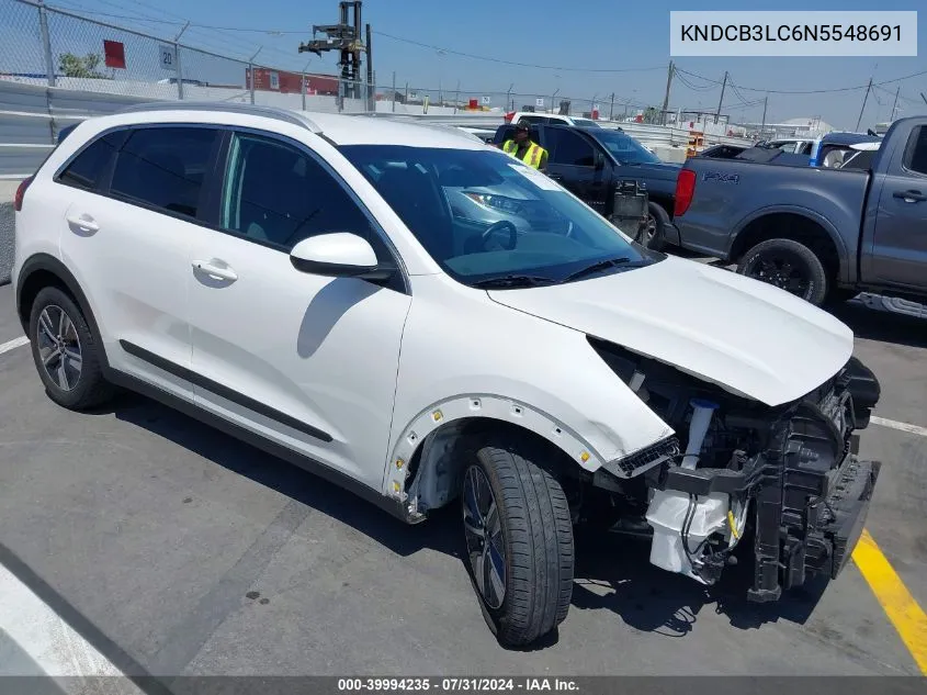 2022 Kia Niro Lxs VIN: KNDCB3LC6N5548691 Lot: 39994235