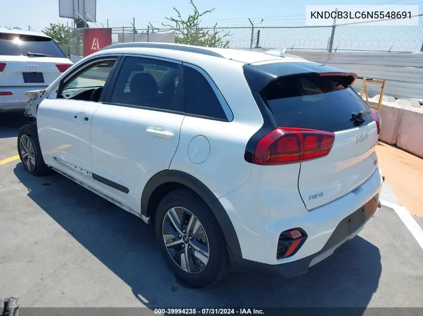 2022 Kia Niro Lxs VIN: KNDCB3LC6N5548691 Lot: 39994235