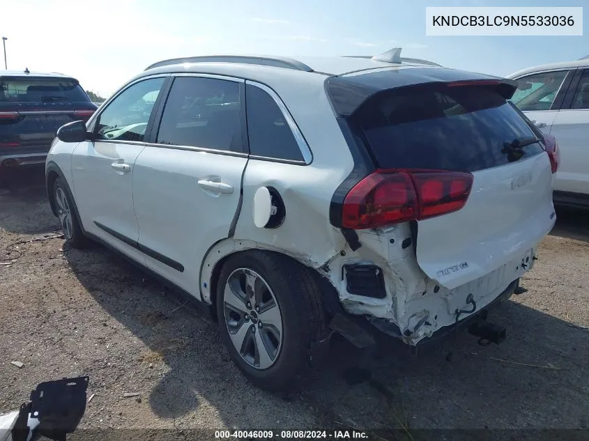 KNDCB3LC9N5533036 2022 Kia Niro Lx