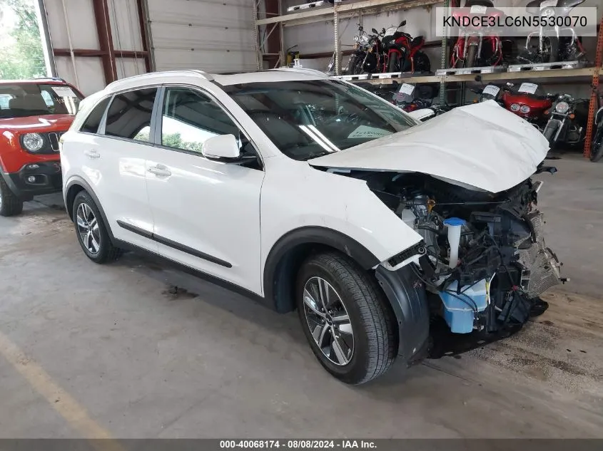 2022 Kia Niro Ex Premium VIN: KNDCE3LC6N5530070 Lot: 40068174