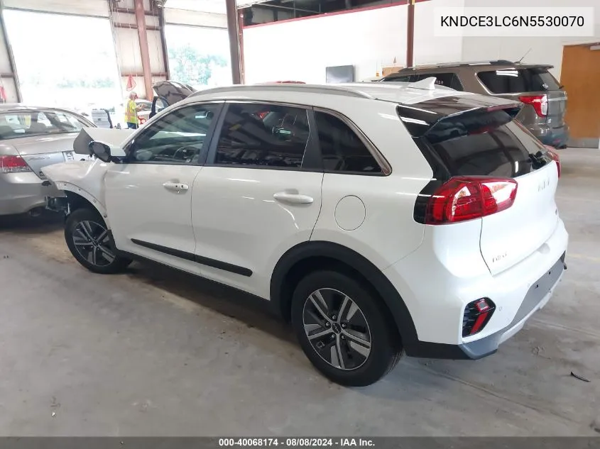 KNDCE3LC6N5530070 2022 Kia Niro Ex Premium