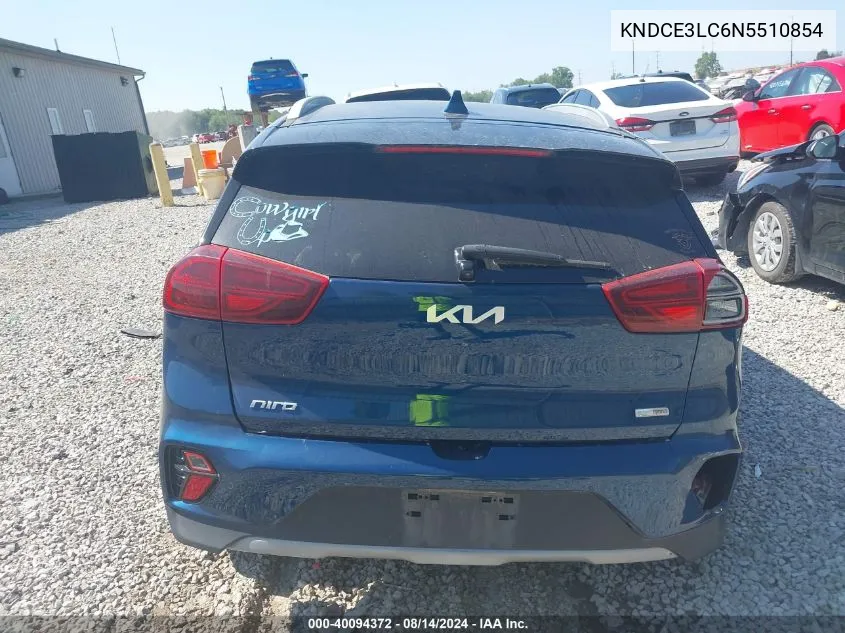 KNDCE3LC6N5510854 2022 Kia Niro Ex Premium