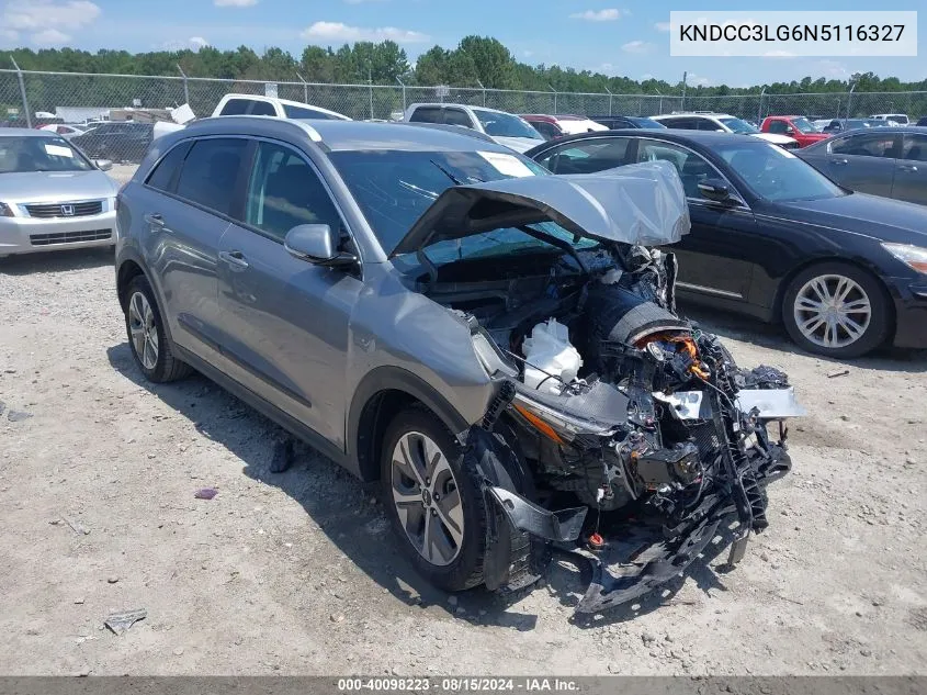 KNDCC3LG6N5116327 2022 Kia Niro Ev Ex