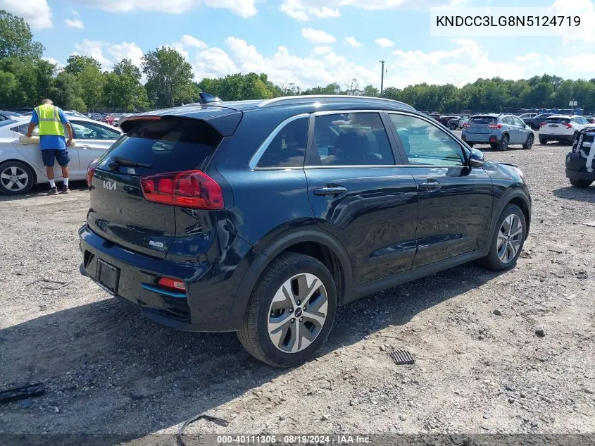 2022 Kia Niro Ev Ex VIN: KNDCC3LG8N5124719 Lot: 40111305