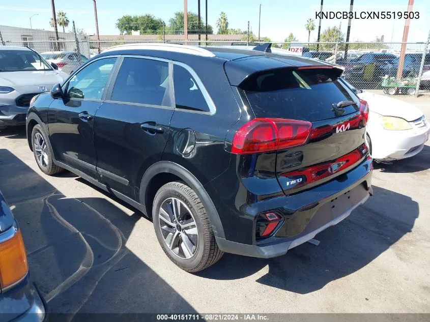 2022 Kia Niro Lx/Lxs/Lxs Se VIN: KNDCB3LCXN5519503 Lot: 40151711