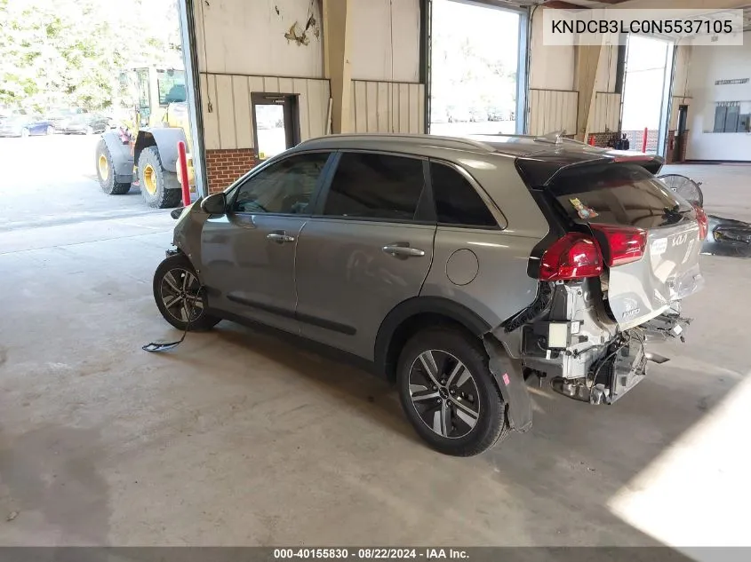 2022 Kia Niro Lxs VIN: KNDCB3LC0N5537105 Lot: 40155830