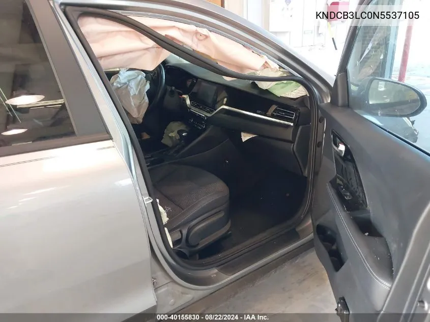 2022 Kia Niro Lxs VIN: KNDCB3LC0N5537105 Lot: 40155830