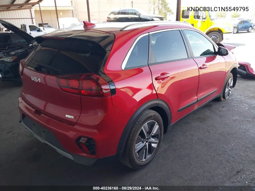 2022 Kia Niro Lxs VIN: KNDCB3LC1N5549795 Lot: 40236160