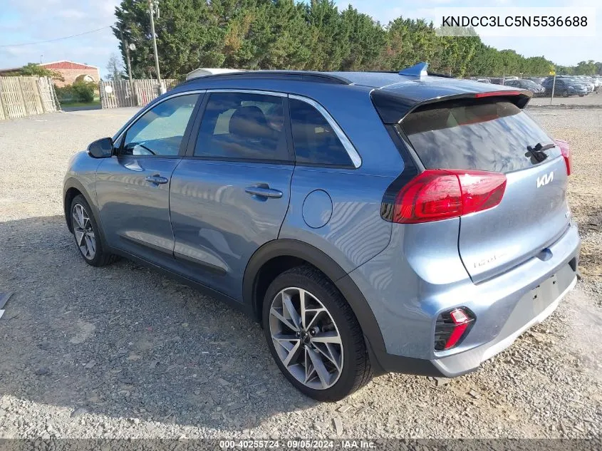 2022 Kia Niro Touring Special Edition VIN: KNDCC3LC5N5536688 Lot: 40255724