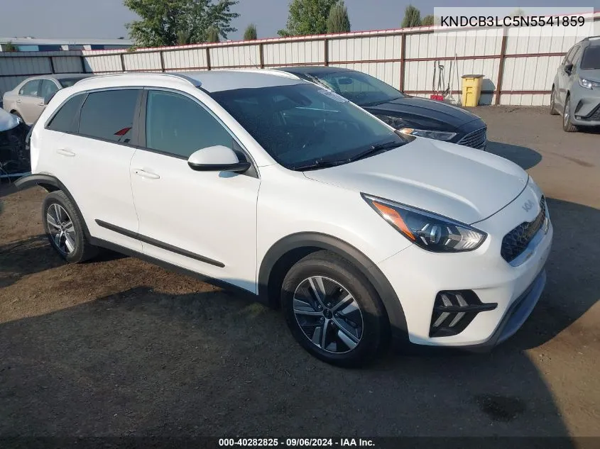 2022 Kia Niro Lxs VIN: KNDCB3LC5N5541859 Lot: 40282825