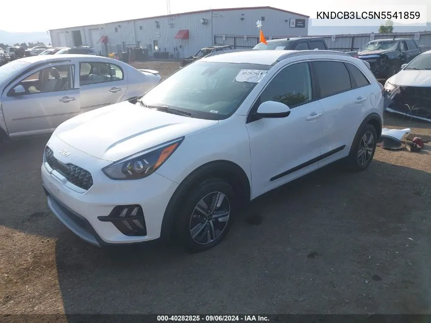 2022 Kia Niro Lxs VIN: KNDCB3LC5N5541859 Lot: 40282825