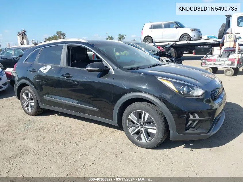 2022 Kia Niro Plug-In Hybrid Ex VIN: KNDCD3LD1N5490735 Lot: 40365927